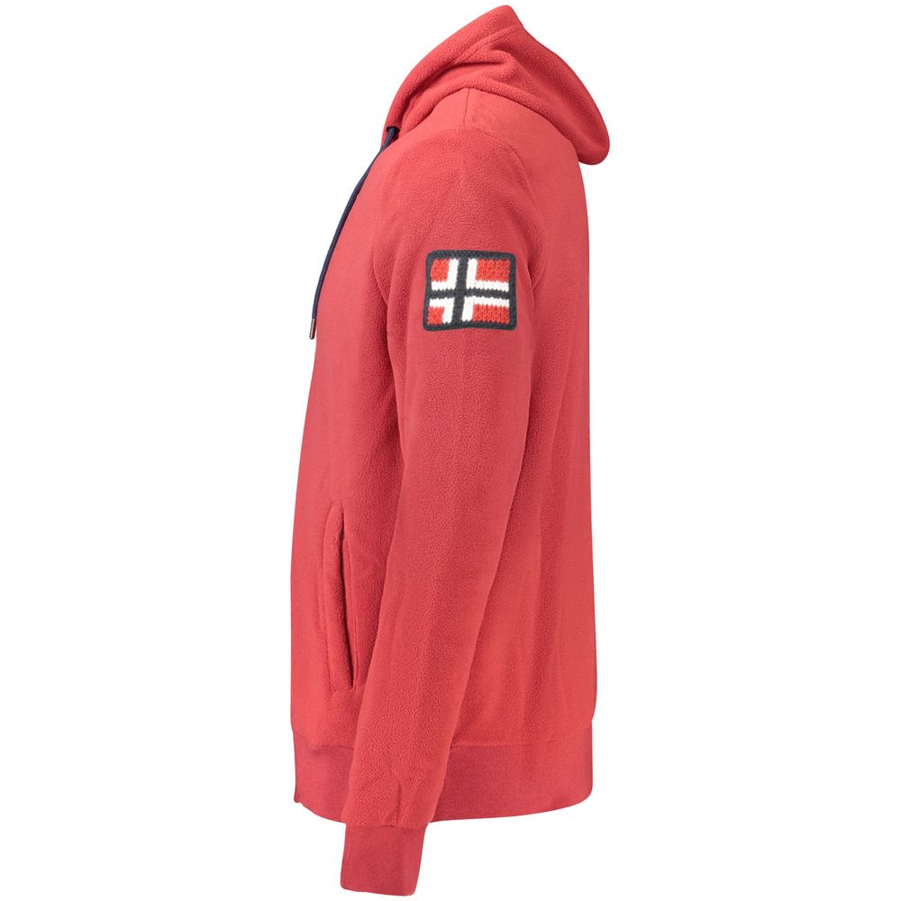 Red Polyester Men Sweater Norway 1963