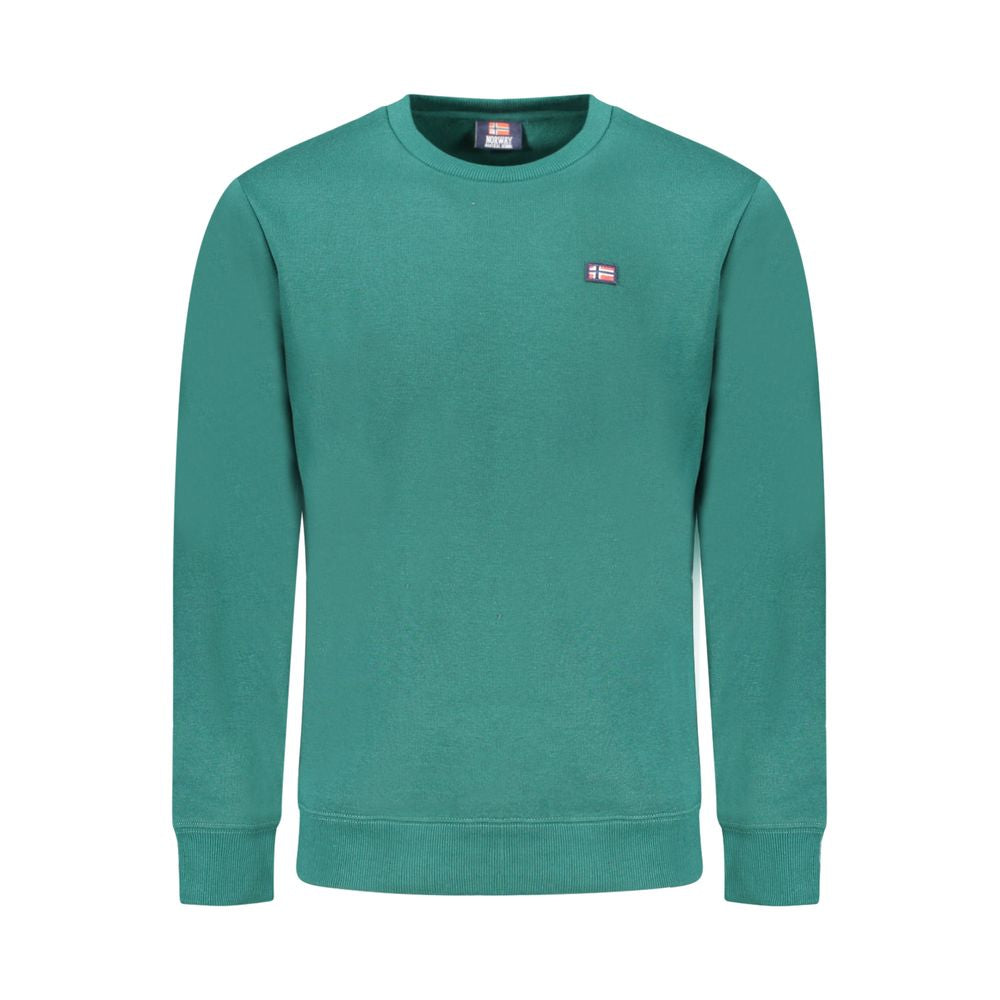 Green Cotton Men Sweater Norway 1963