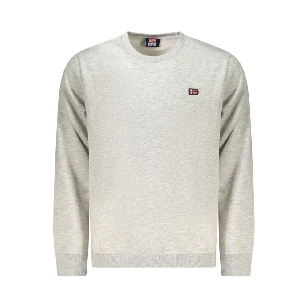 Gray Cotton Men Sweater Norway 1963