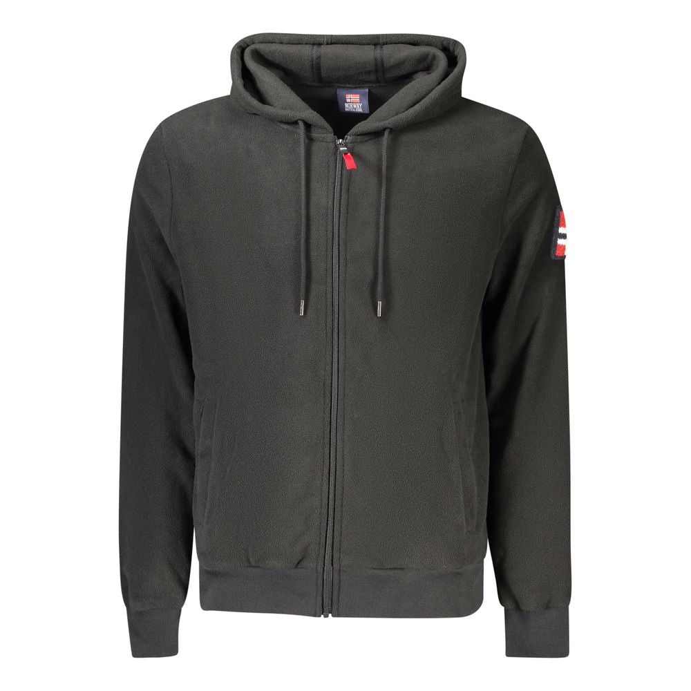 Black Polyester Men Sweatshirt Norway 1963