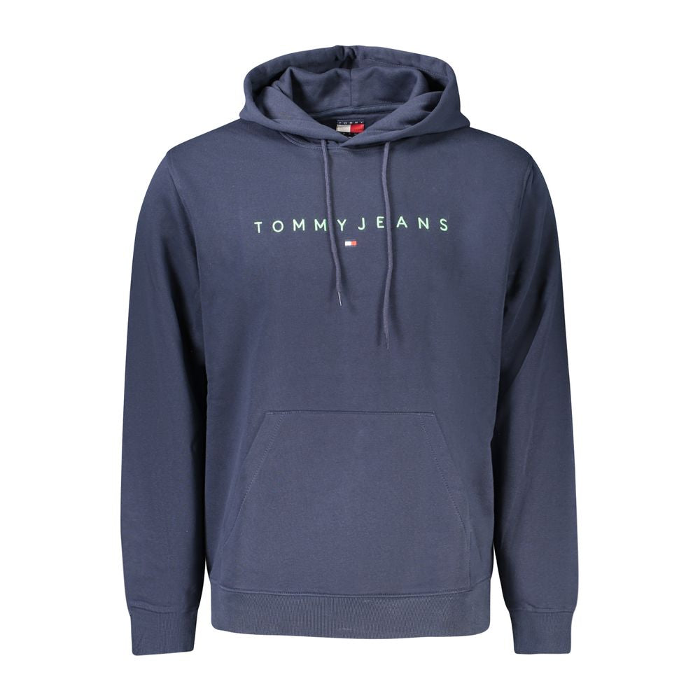 Blue Cotton Men Sweater Tommy Hilfiger