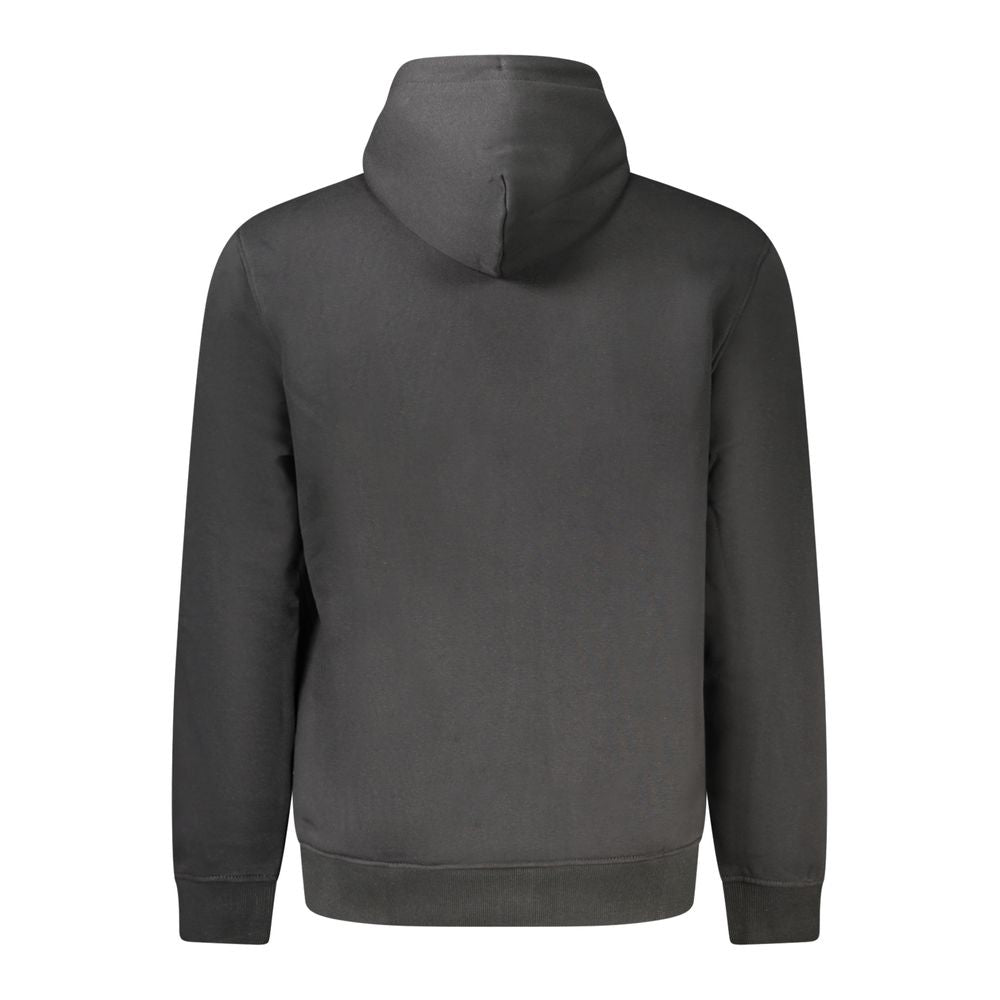 Black Cotton Men Hoodie Tommy Hilfiger