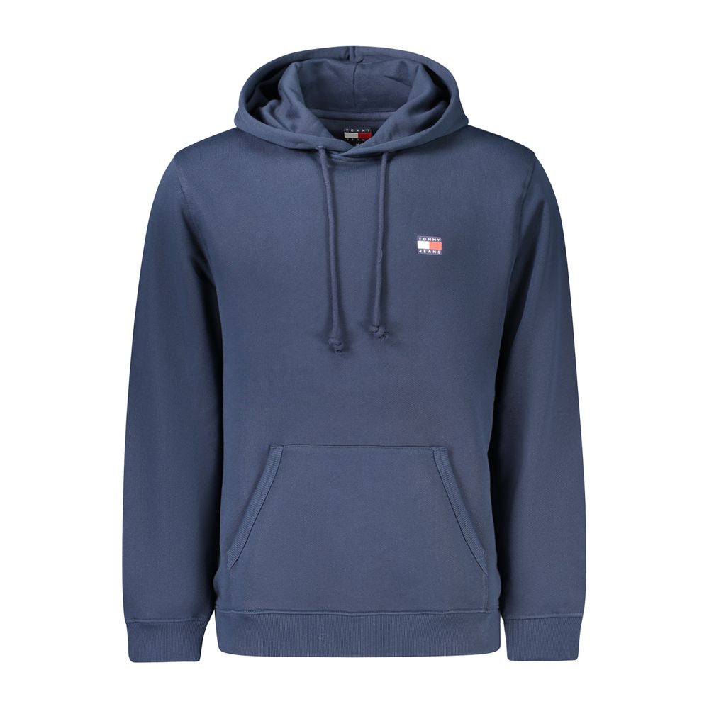 Blue Cotton Men Sweater Tommy Hilfiger