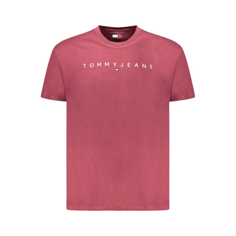 Red Cotton Men T-Shirt Tommy Hilfiger