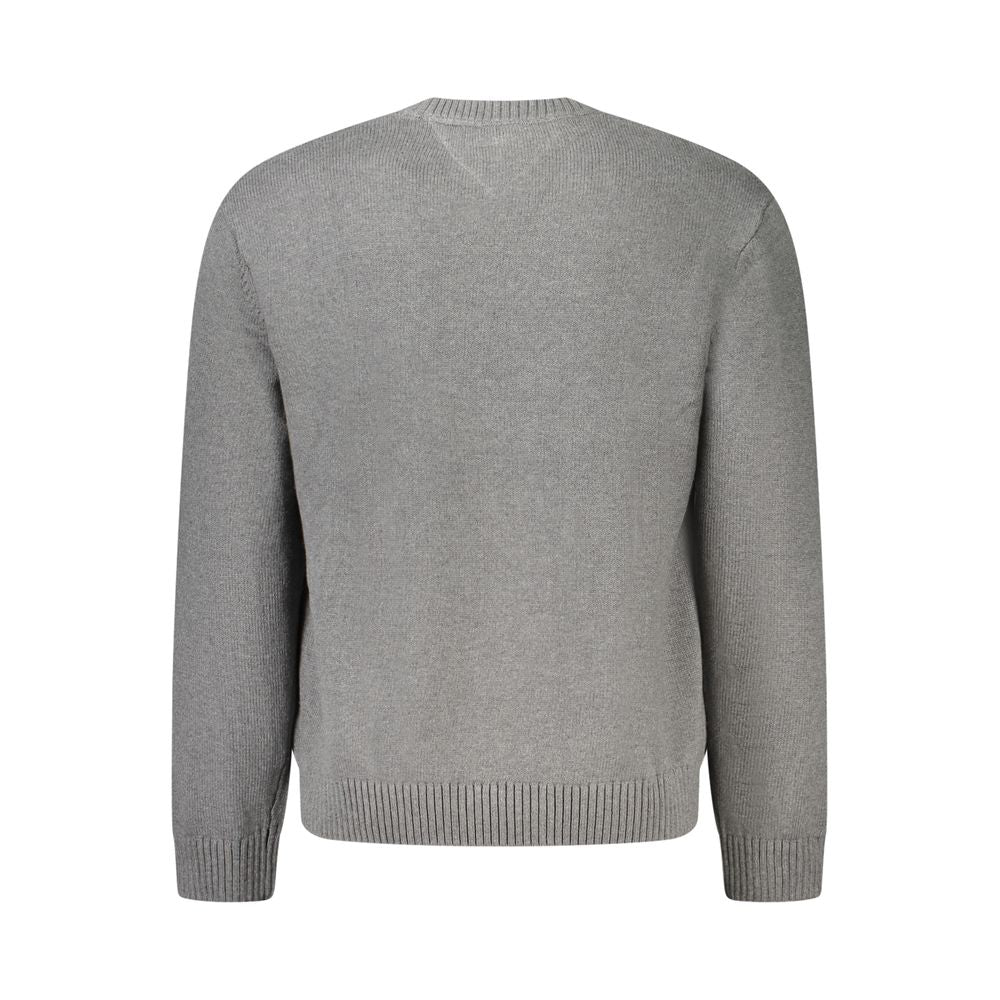 Gray Cotton Men Sweater Tommy Hilfiger