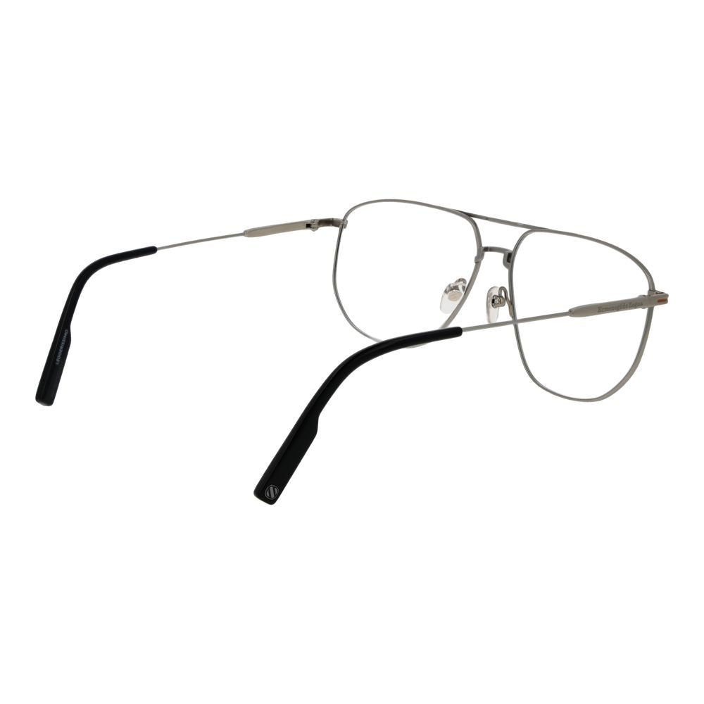 Silver Men Glasses Frame Ermenegildo Zegna
