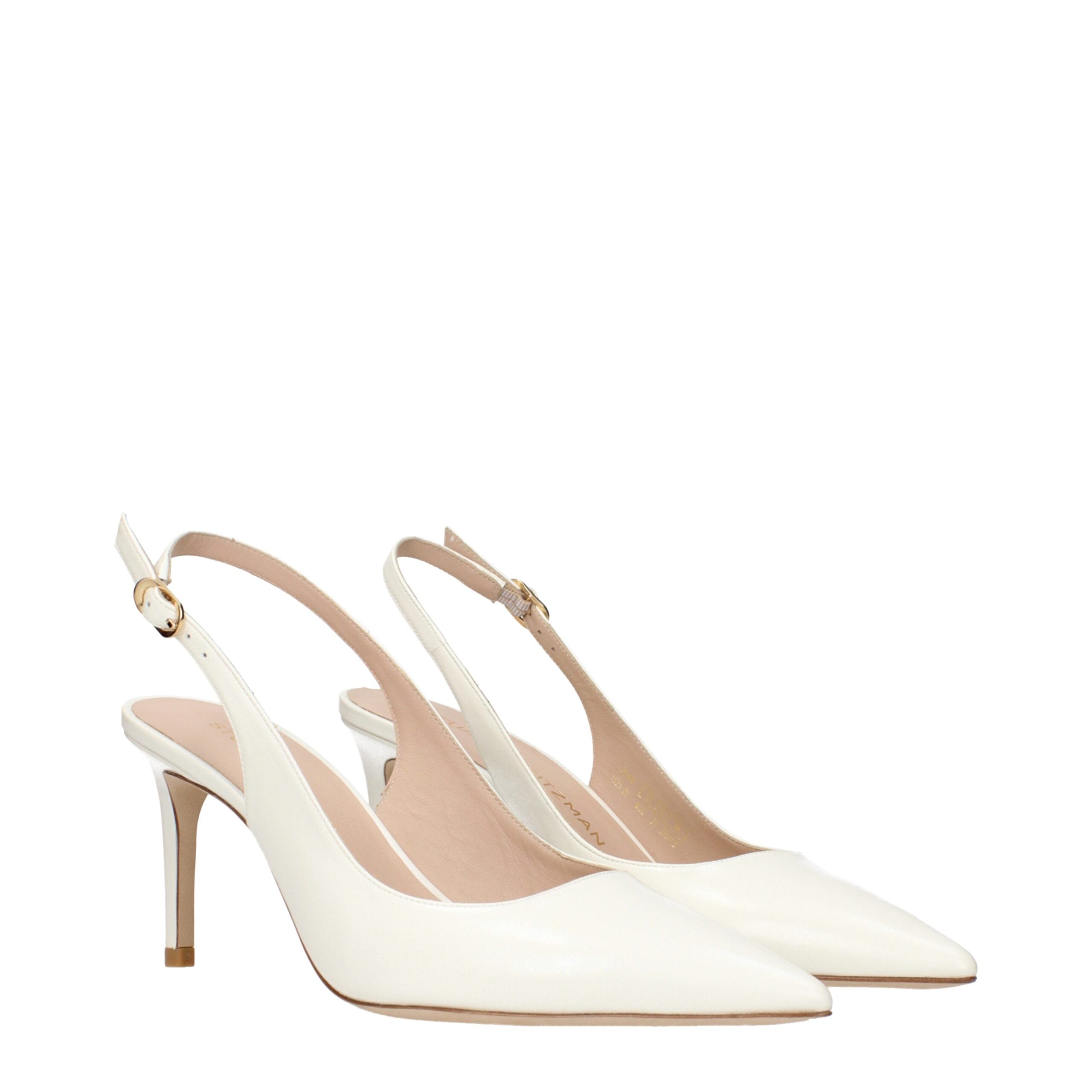 Beige Leather High Heel Pumps Stuart Weitzman