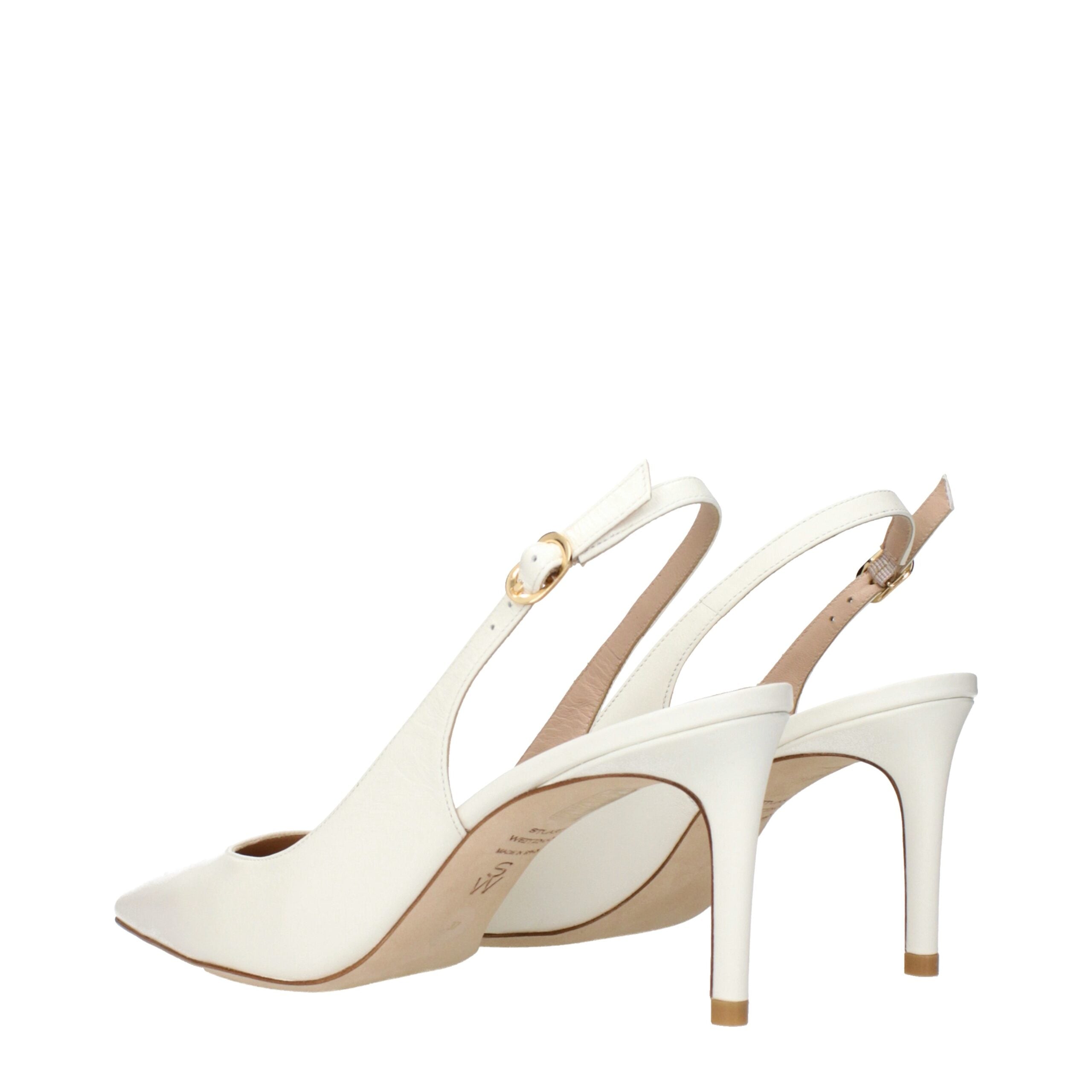 Beige Leather High Heel Pumps Stuart Weitzman