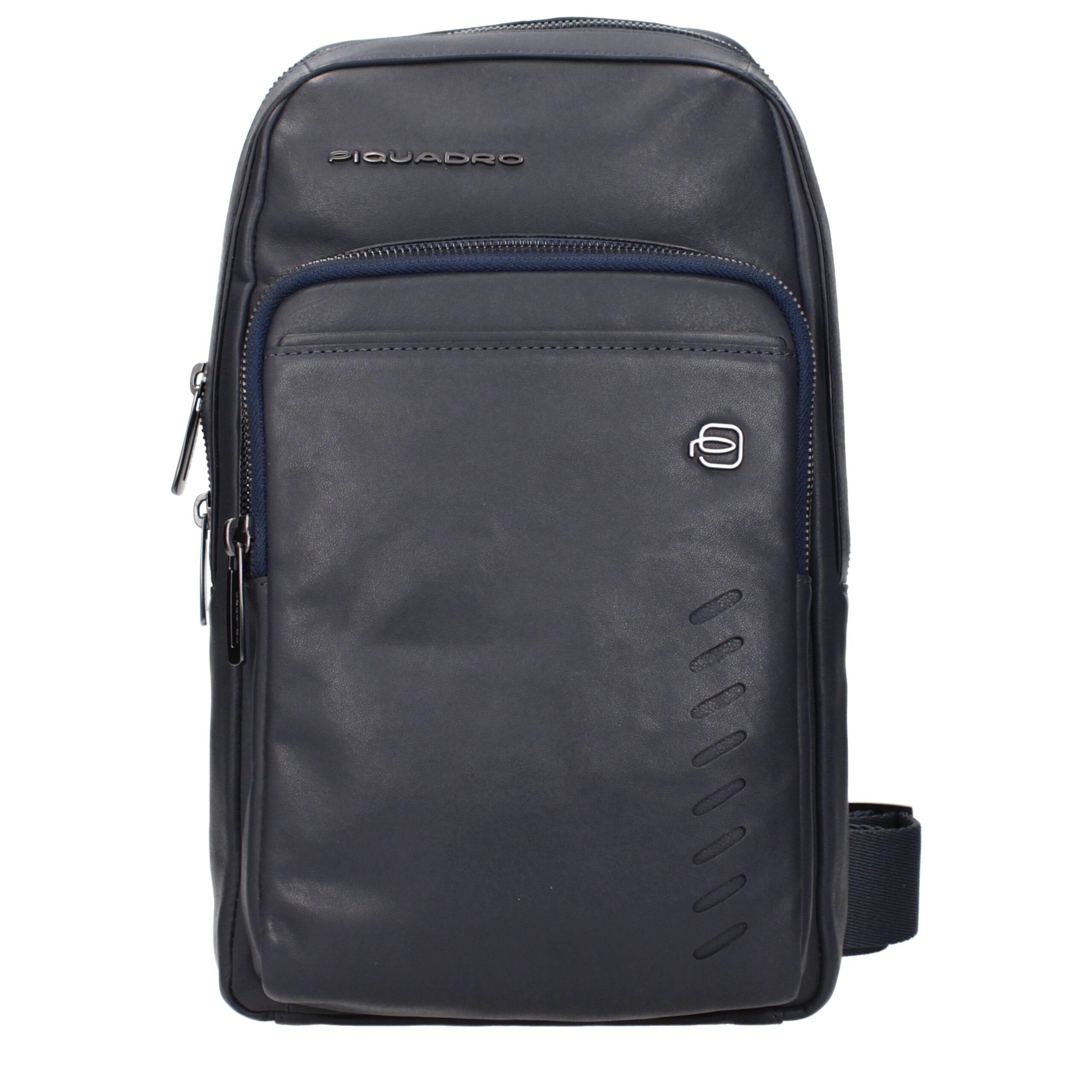 Blue Leather Crossbody Bags Piquadro