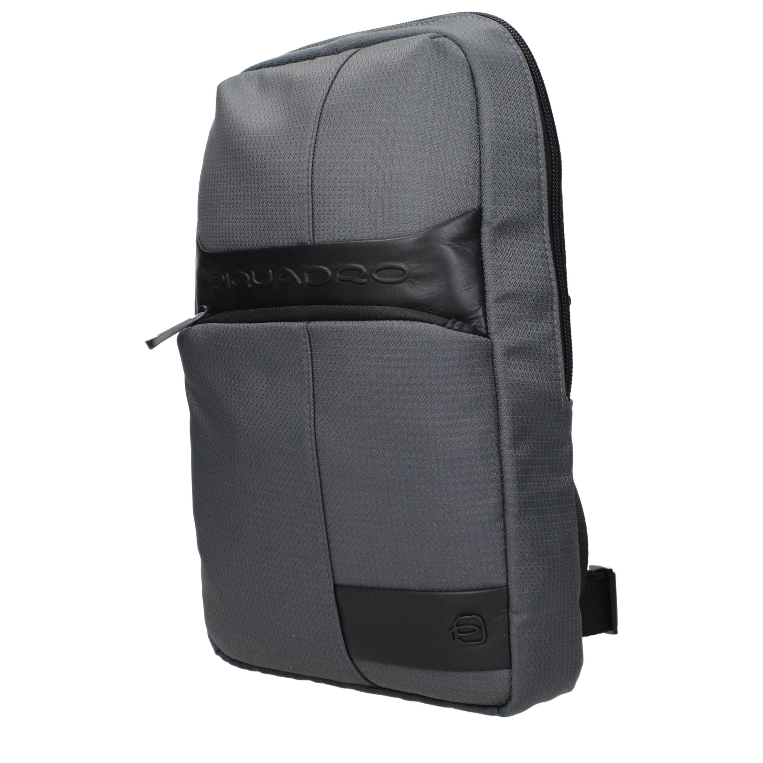 Gray Fabric Crossbody Bags Piquadro