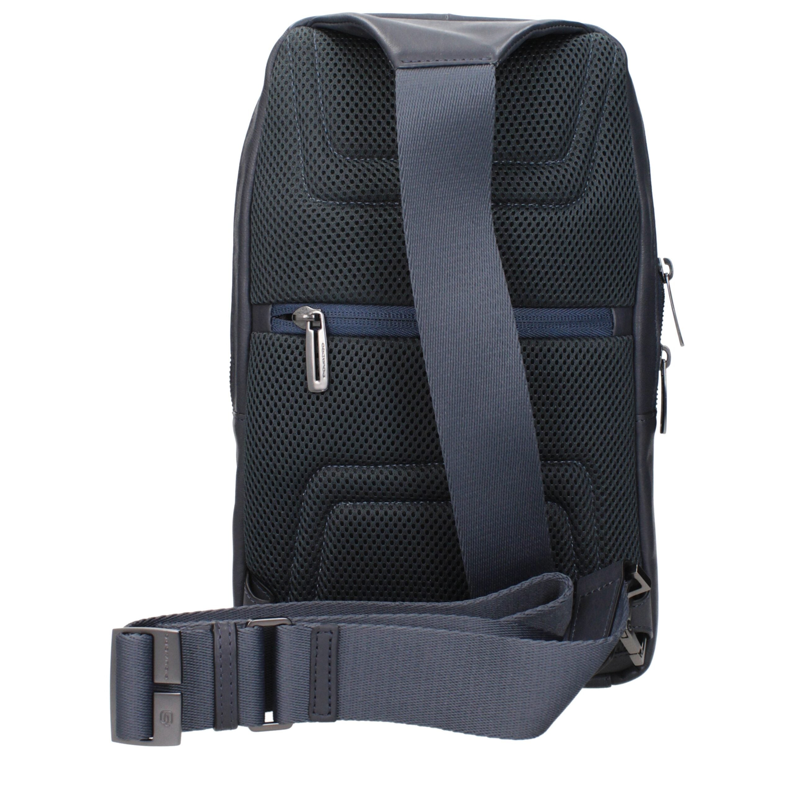 Blue Leather Crossbody Bags Piquadro