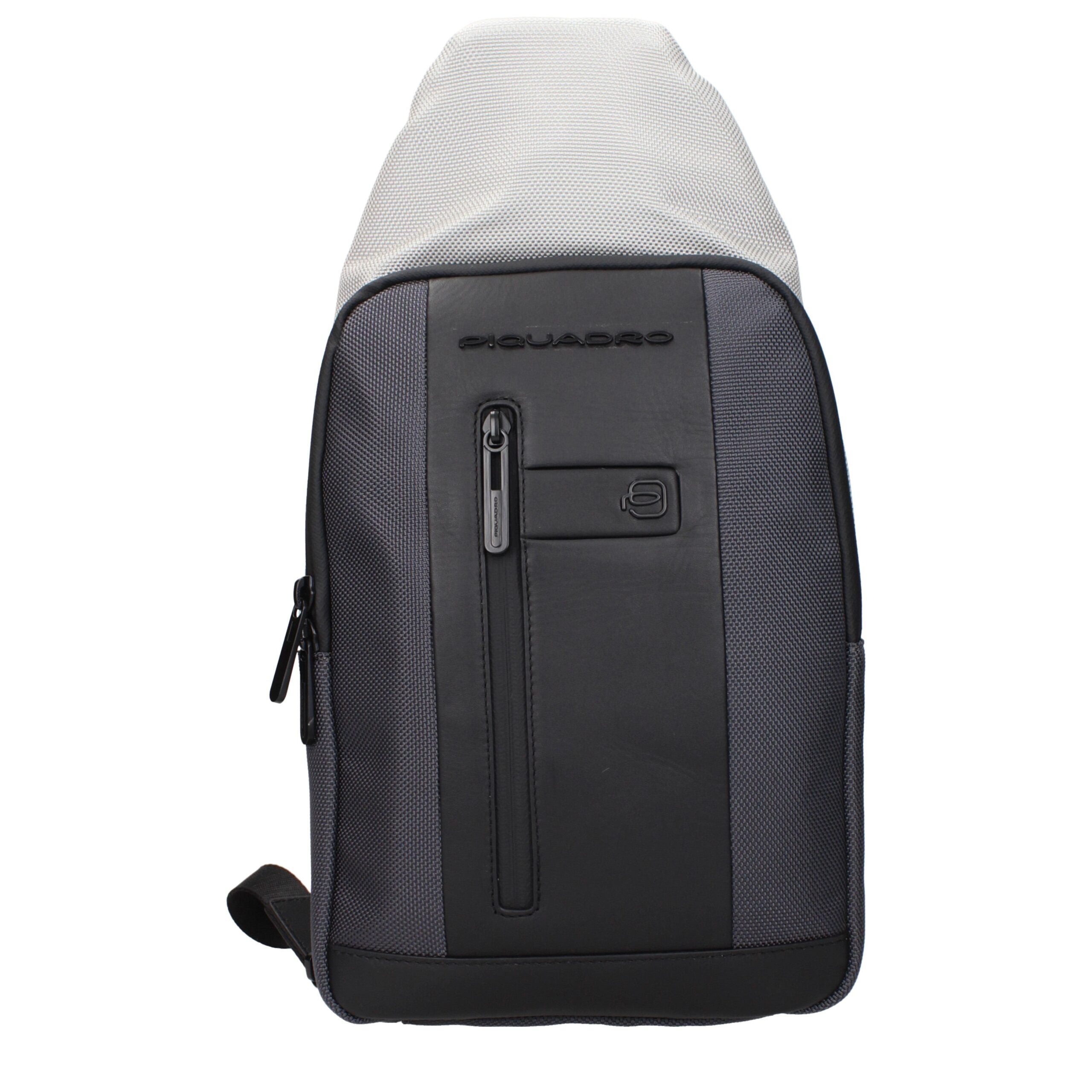 Gray Fabric Backpacks Piquadro