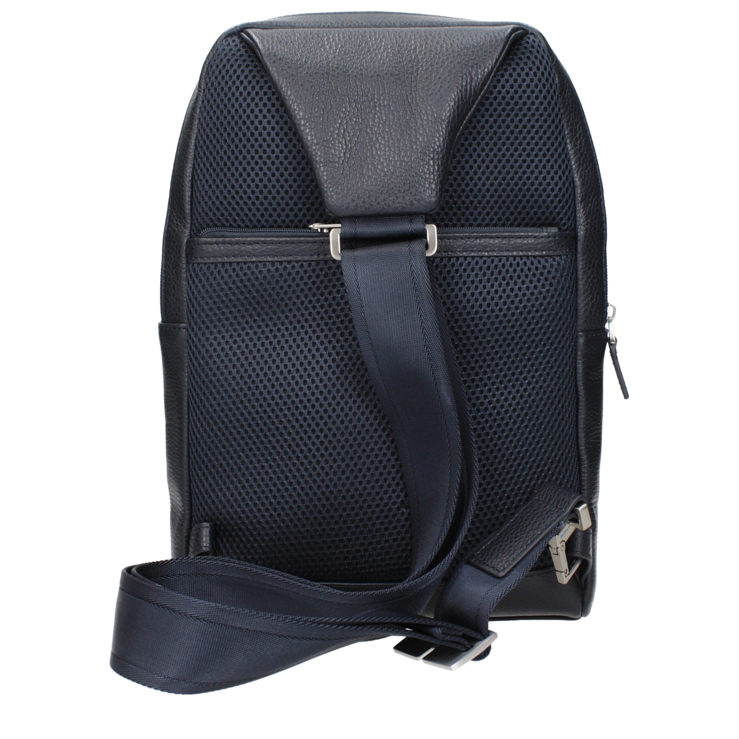 Blue Leather Crossbody Bags Piquadro