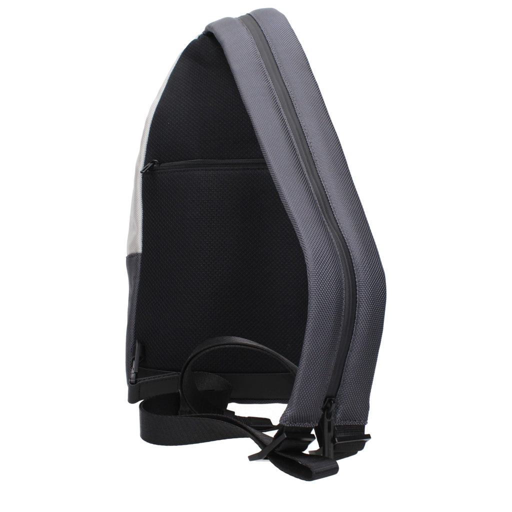 Gray Fabric Backpacks Piquadro