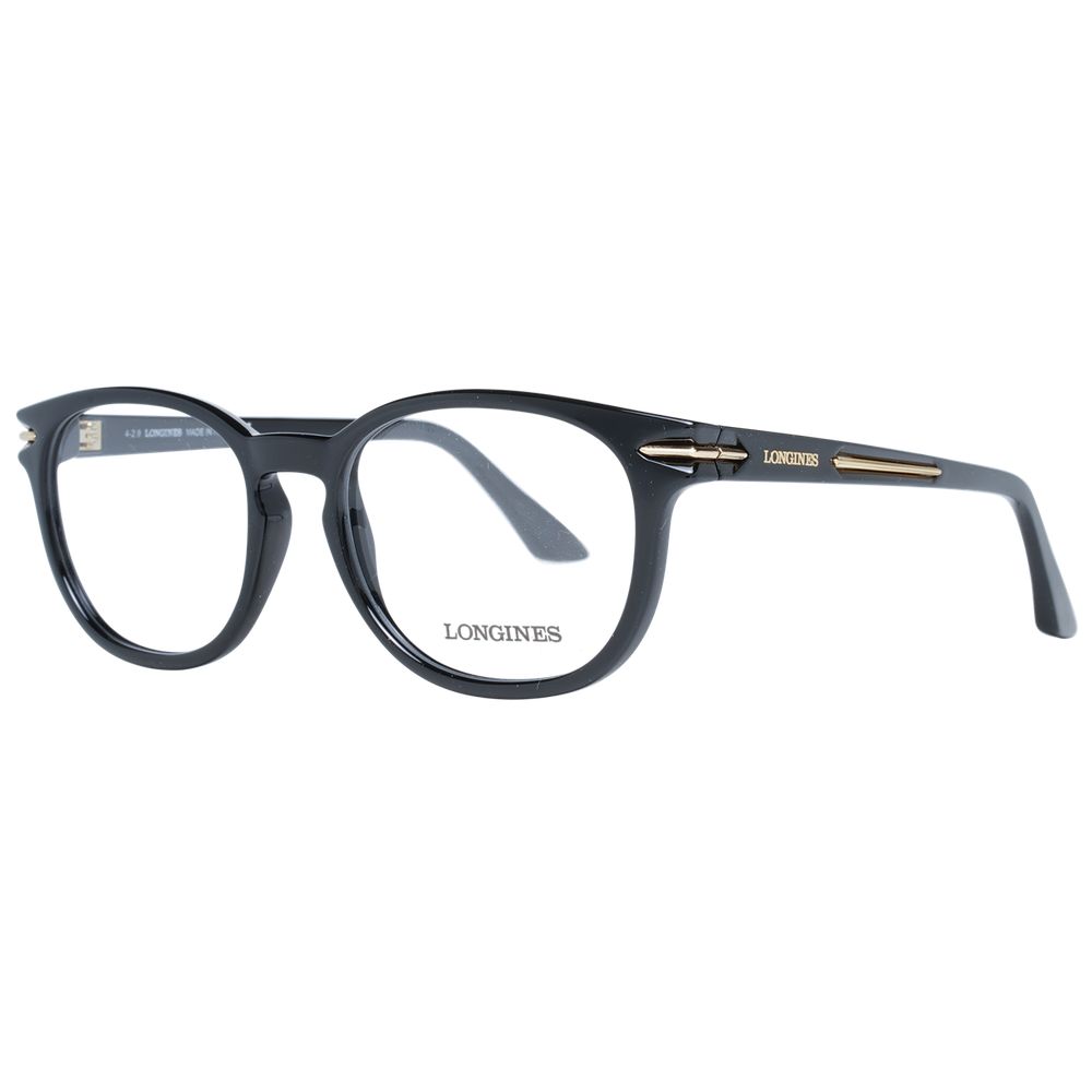 Black Unisex Glasses Frame Longines