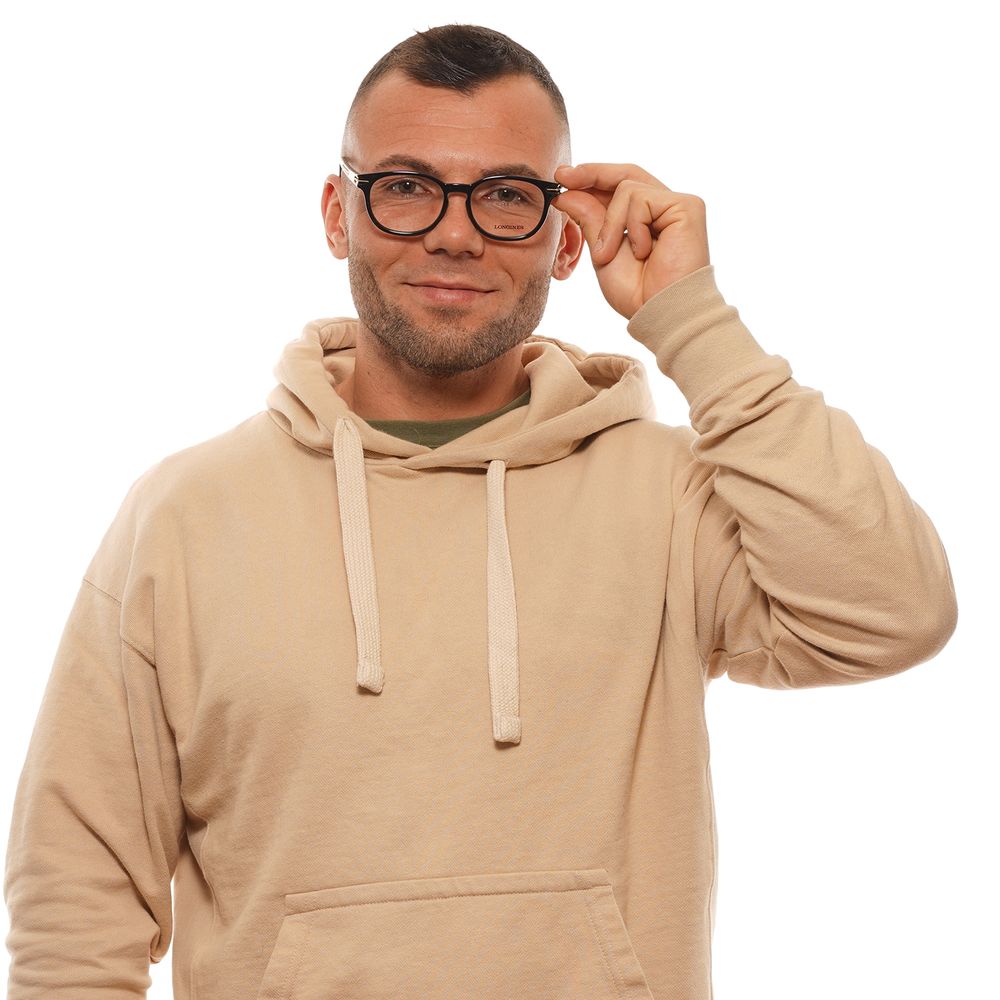Black Unisex Glasses Frame Longines
