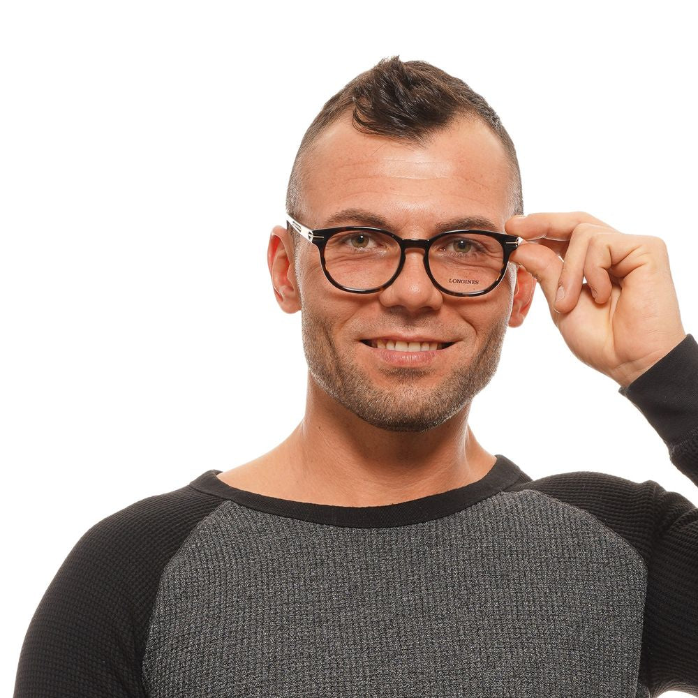 Brown Unisex Glasses Frame Longines