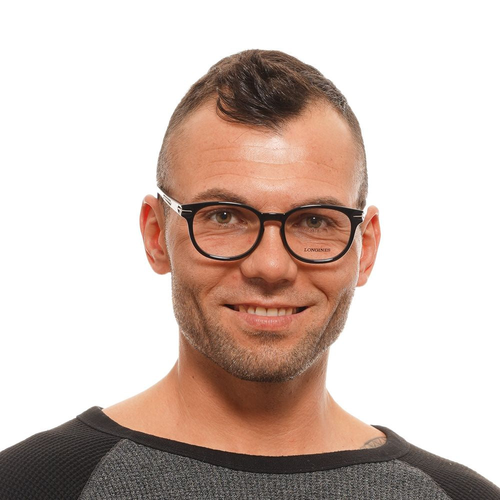 Black Unisex Glasses Frame Longines
