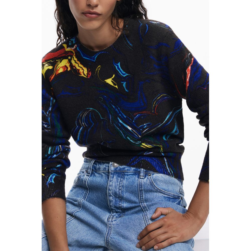 Black Polyamide Women Sweater Desigual
