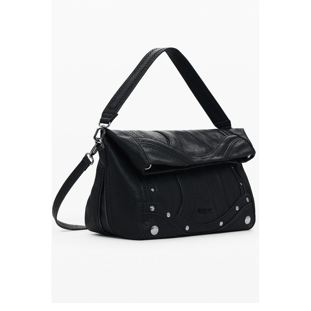 Black Polyethylene Women Handbag Desigual