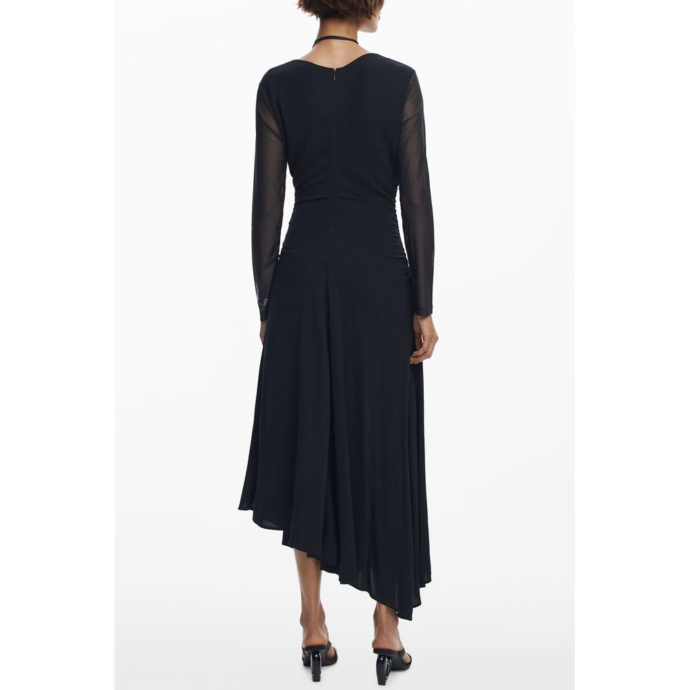 Black Polyester Women Dress Desigual