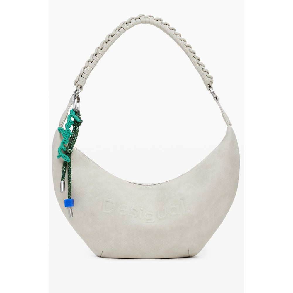 Beige Polyethylene Women Handbag Desigual