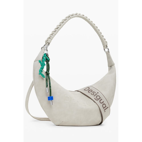Beige Polyethylene Women Handbag Desigual