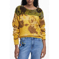 Yellow Wool Women Sweater Desigual