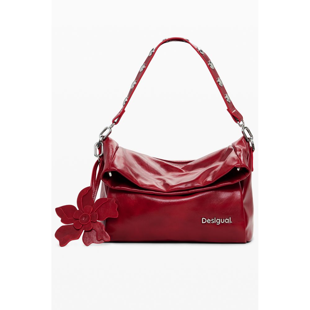 Red Polyethylene Women Handbag Desigual