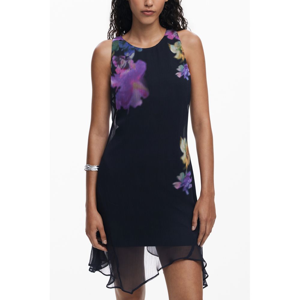 Black Polyester Women Dress Desigual