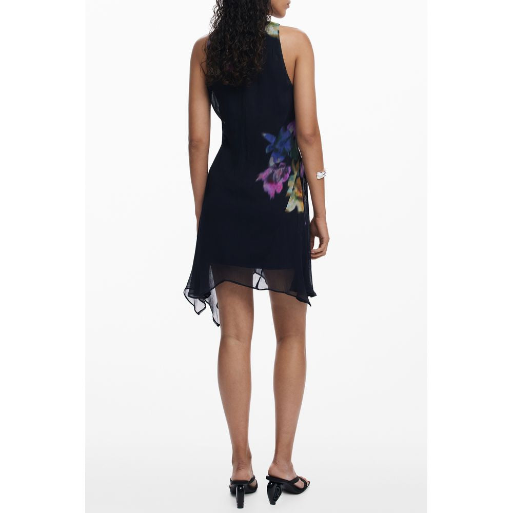 Black Polyester Women Dress Desigual