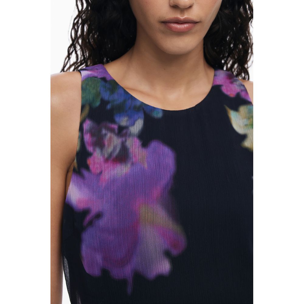 Black Polyester Women Dress Desigual