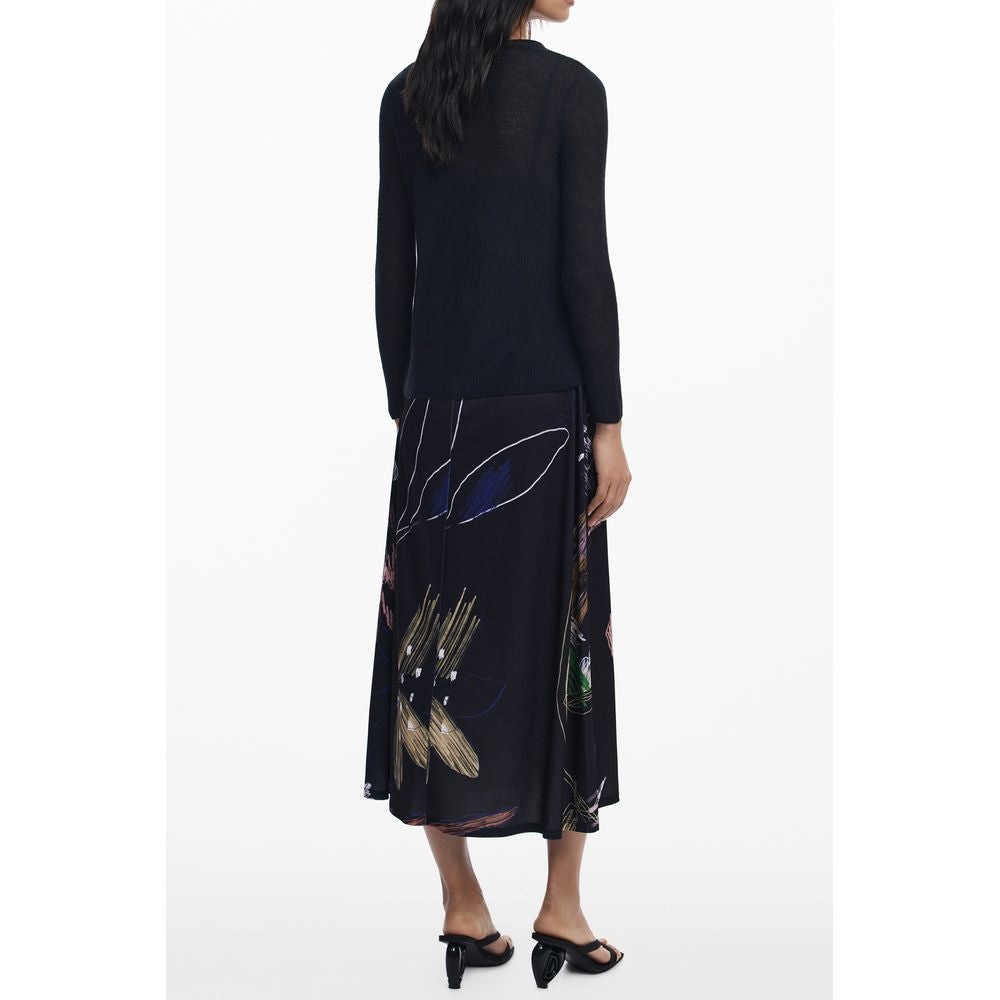 Black Polyester Women Dress Desigual