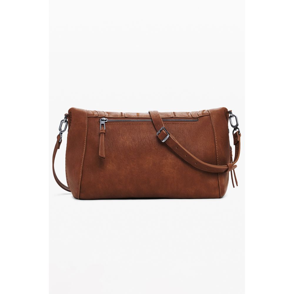 Brown Polyethylene Women Handbag Desigual