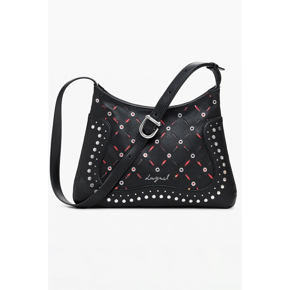 Black Polyethylene Women Handbag Desigual