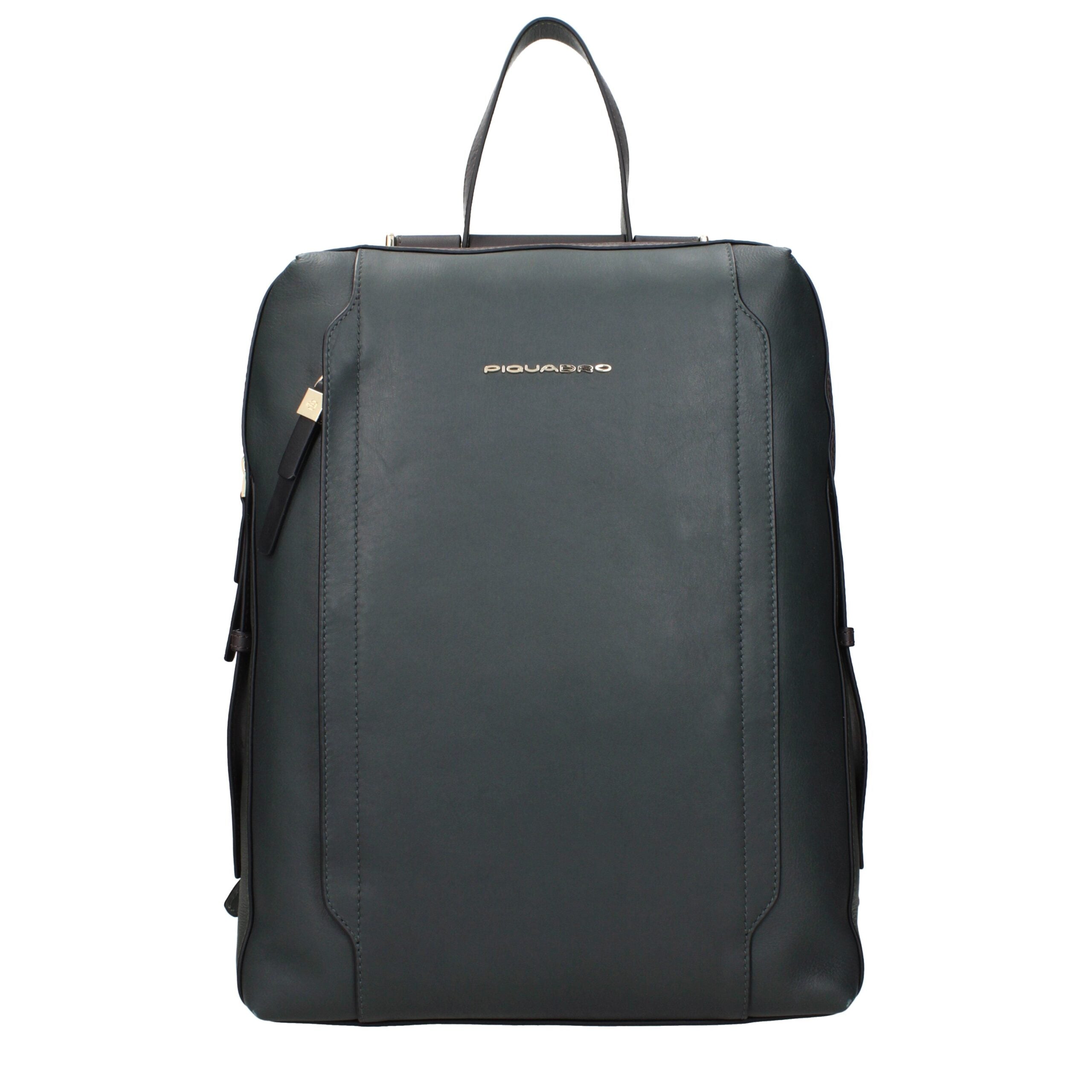 Green Leather Backpacks Piquadro
