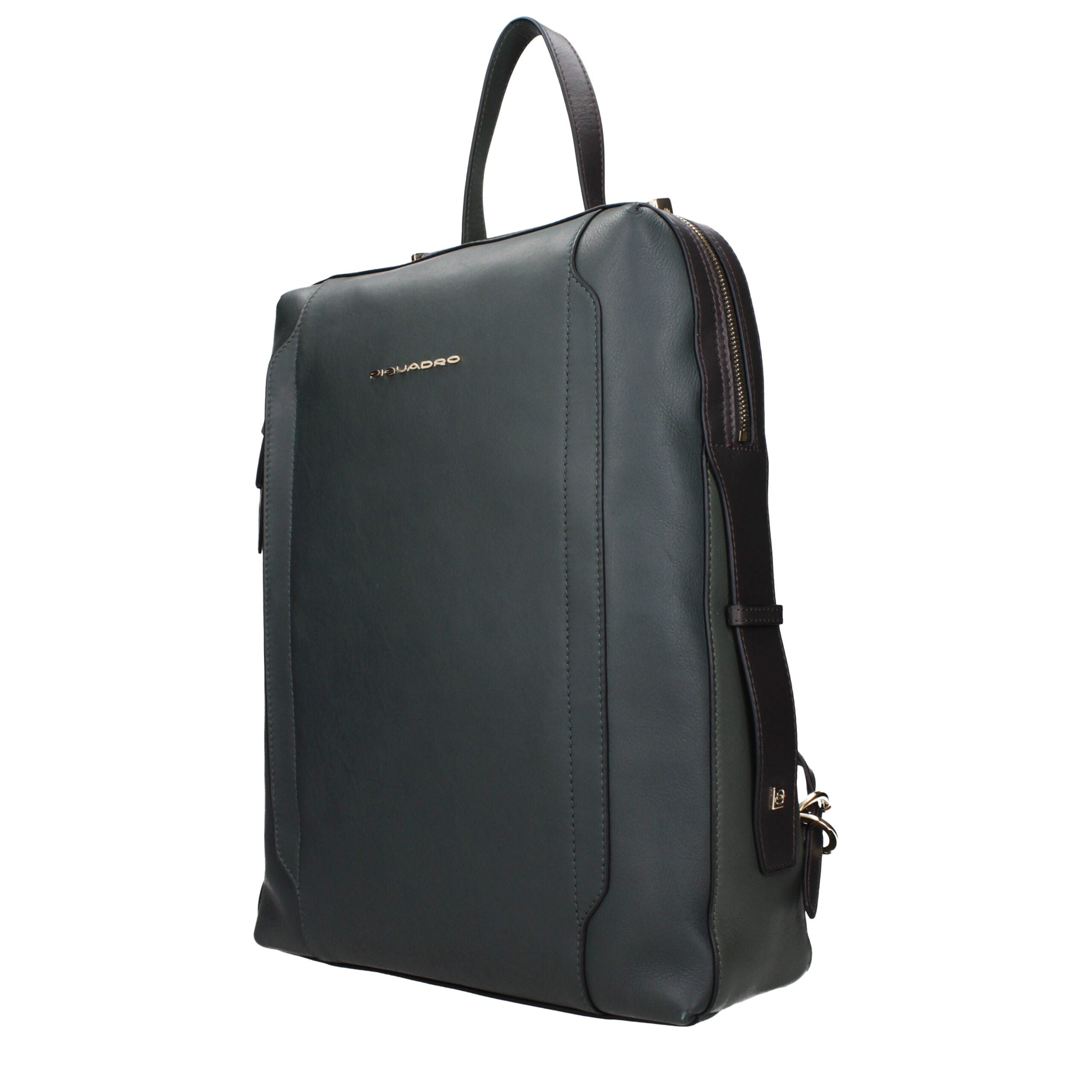 Green Leather Backpacks Piquadro