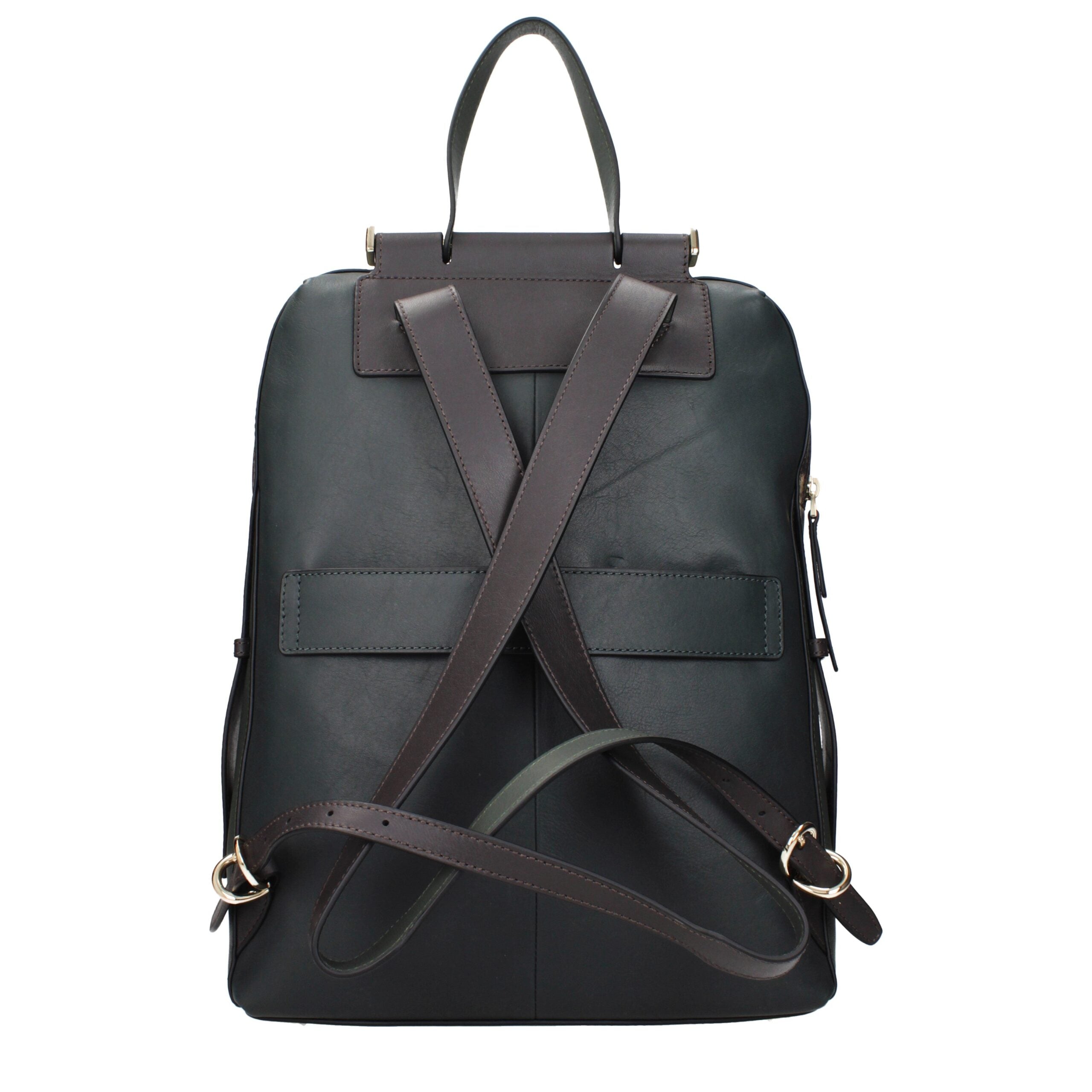 Green Leather Backpacks Piquadro