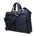 Blue Leather Business And Laptop Bags Piquadro