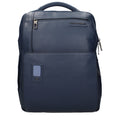 Blue Leather Backpacks Piquadro