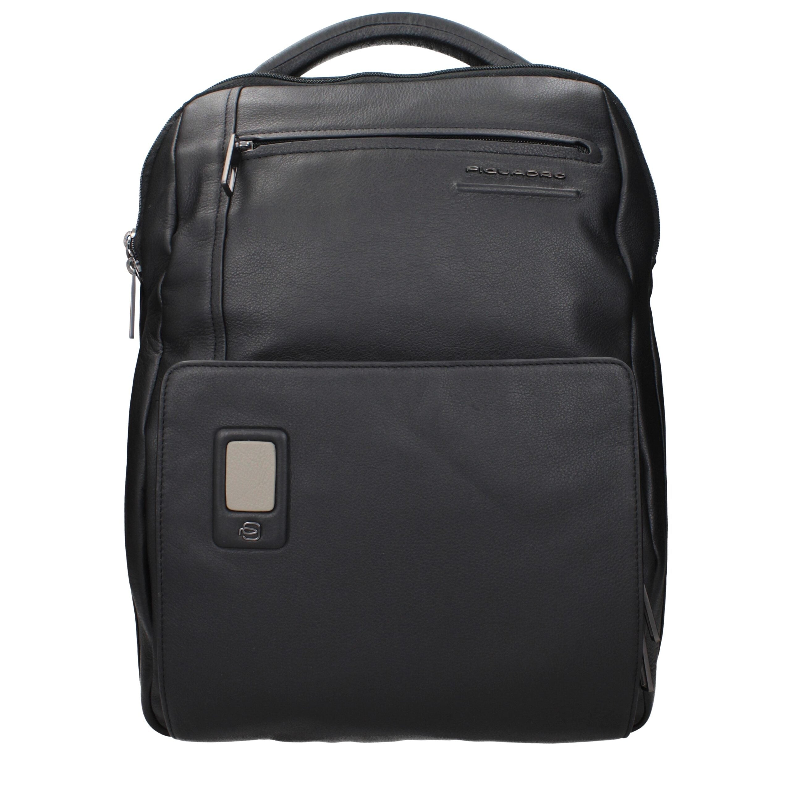 Black Leather Backpacks Piquadro