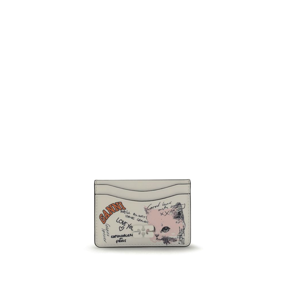 Kitty Card Holder Ganni