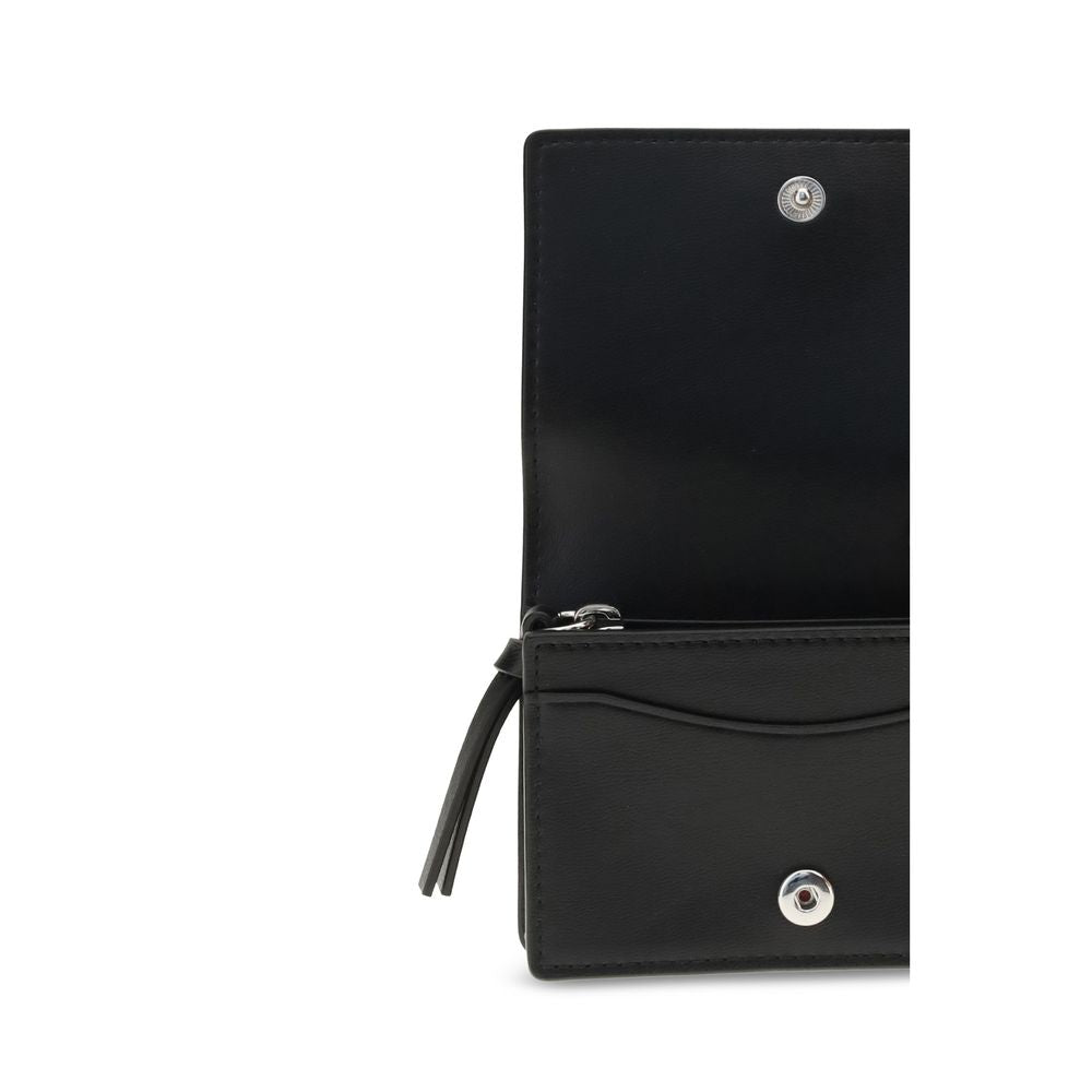 GANNI CARD HOLDER WITH FLAP BLUE DOG Ganni