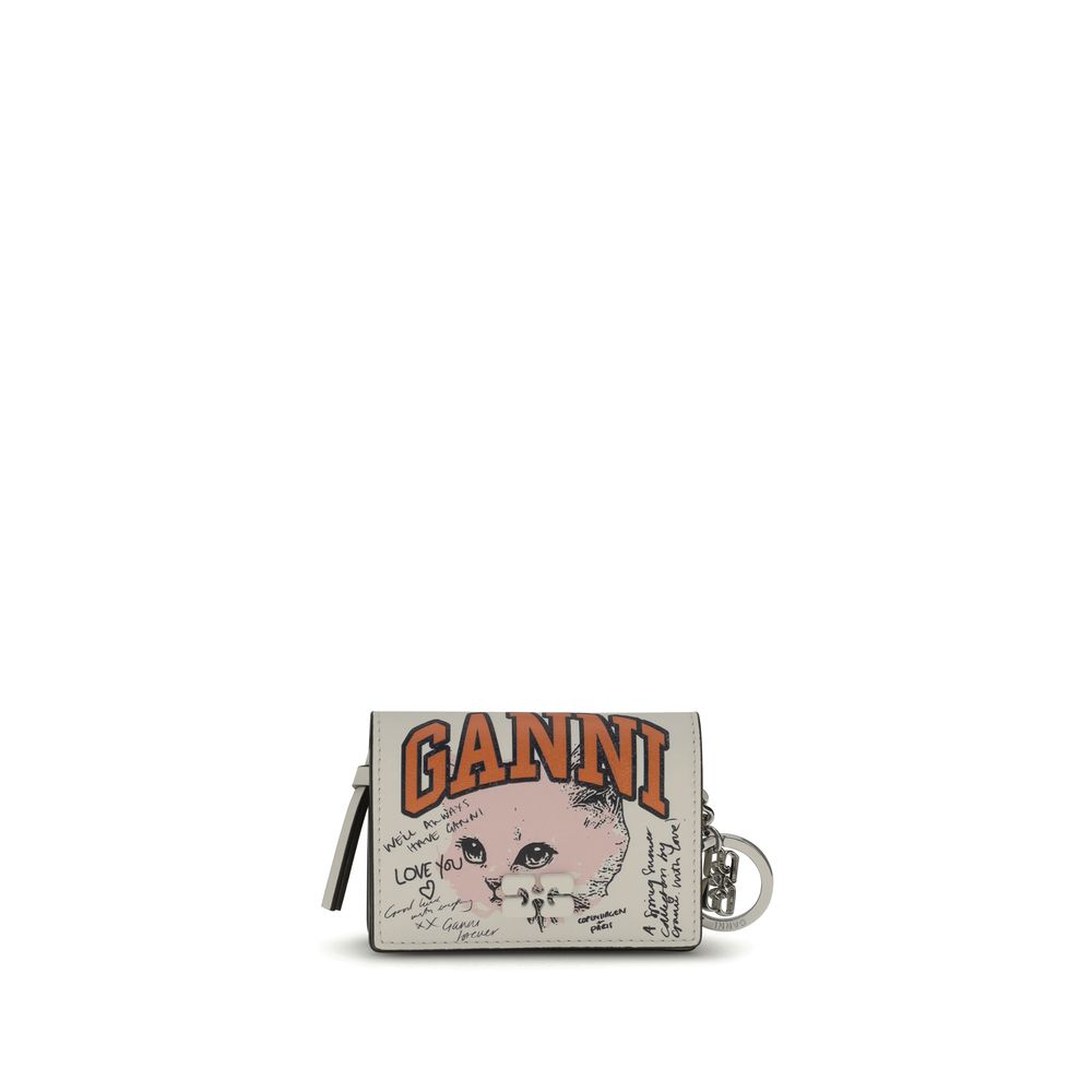 Kitty Card Holder Ganni