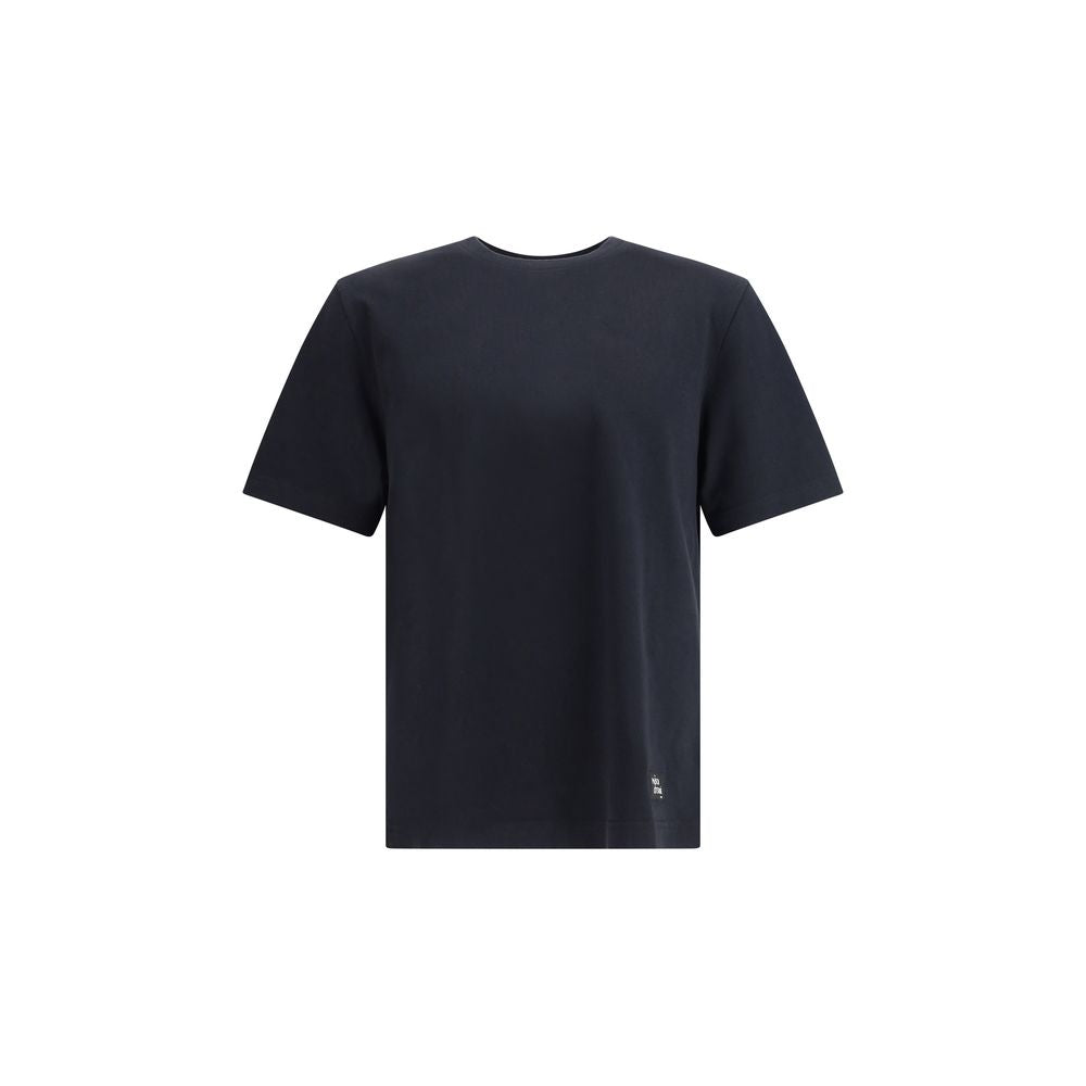 Cotton T-Shirt with logo patch Maison Kitsuné