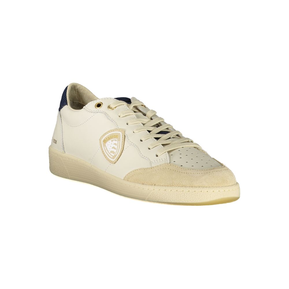 White Polyester Sneaker Blauer