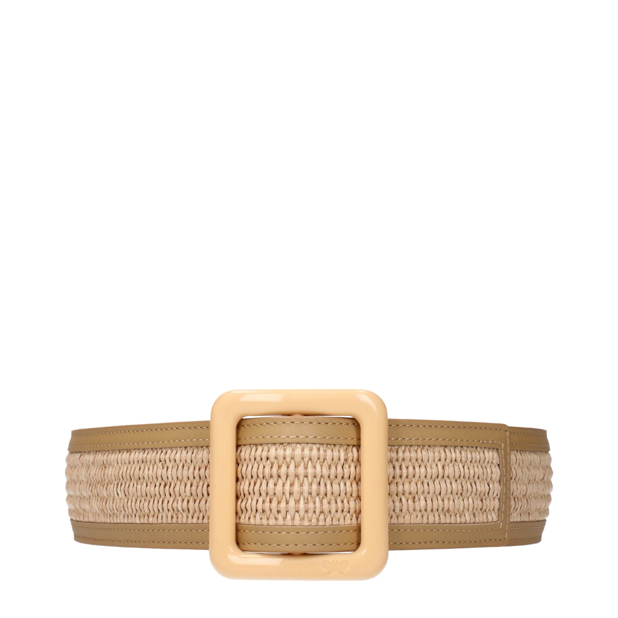 Beige Raffia Belts Max Mara