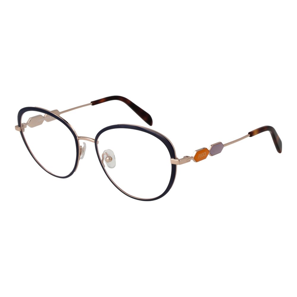 Blue Women Glasses Frame Emilio Pucci