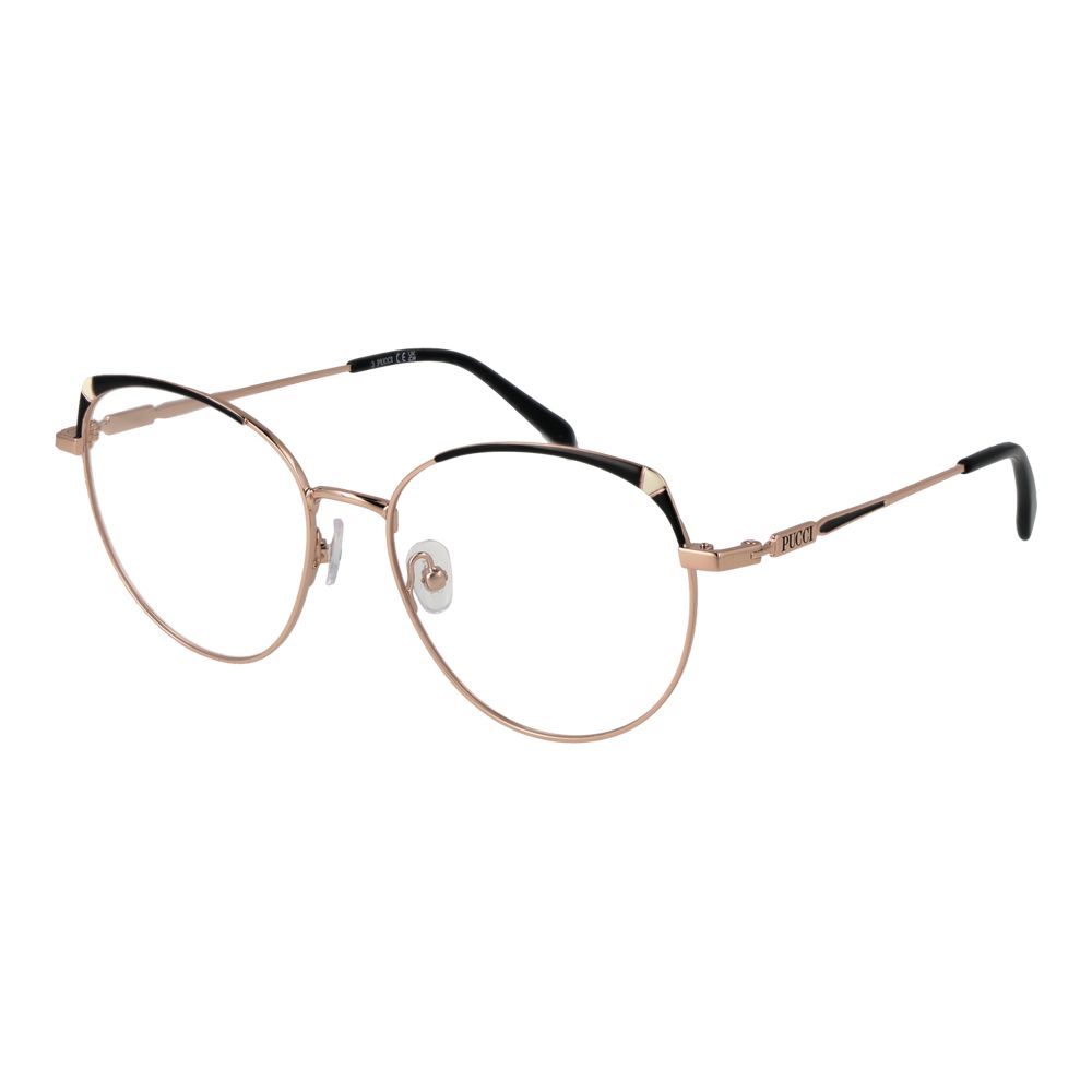 Rose Gold Women Glasses Frame Emilio Pucci