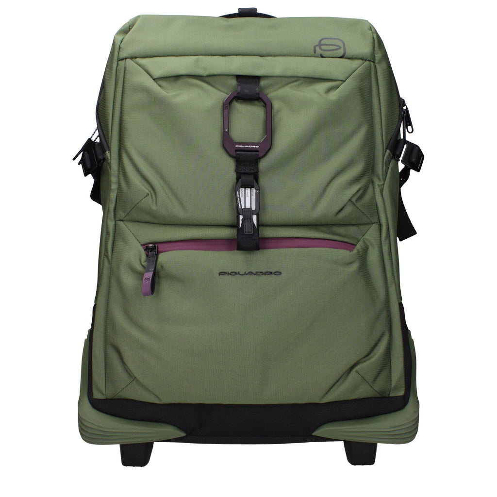 Green Fabric Luggage And Travel Piquadro